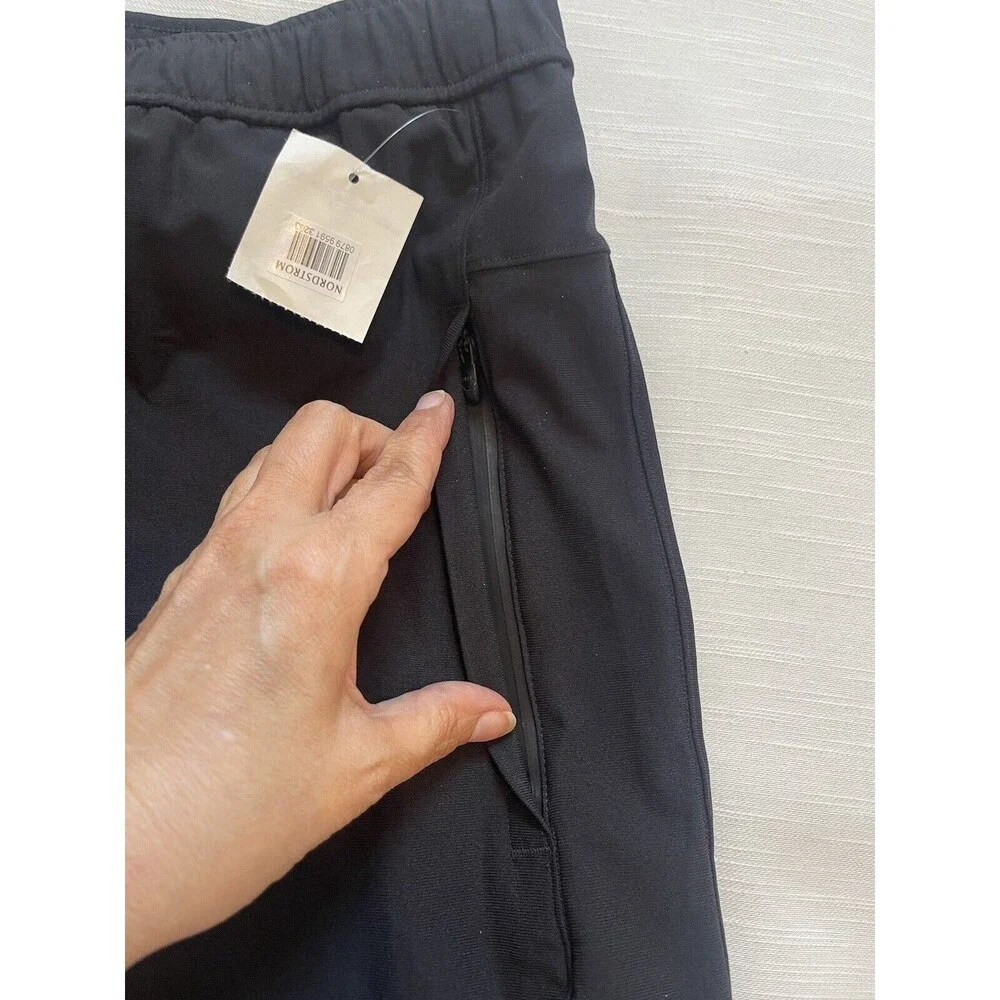 Vince Men Modern Pull-On Jogger Short In Black Sz XL New